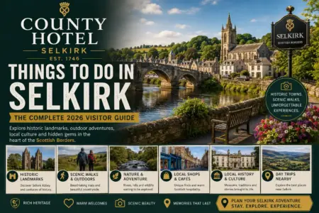 Things to do in Selkirk, Scotland – scenic view near County Hotel Selkirk